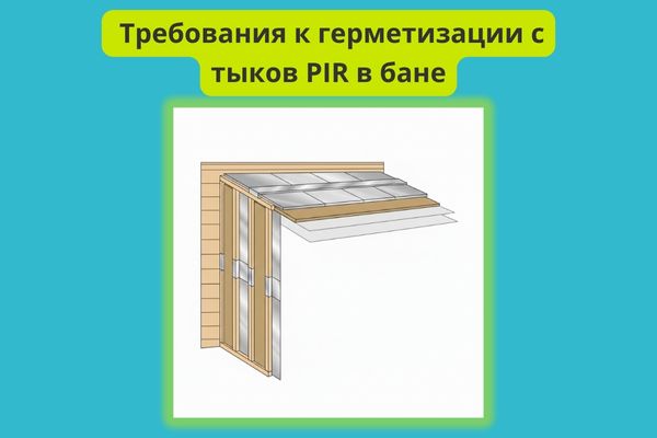 Герметизация стыков ПИР фото