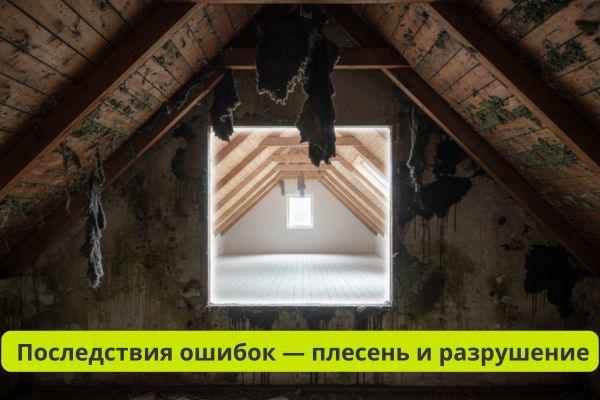 Последствия ошибок при работе с утеплителем фото