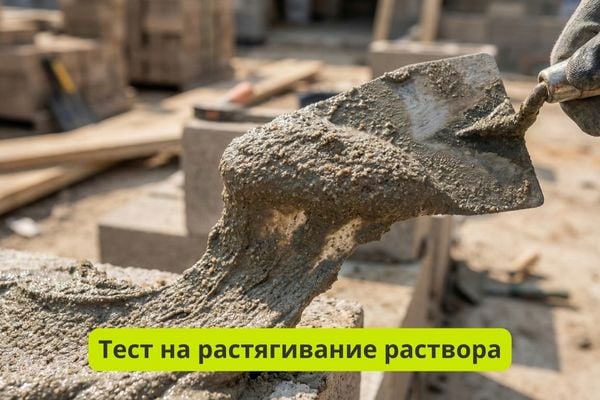 Тест на растягивание раствора фото