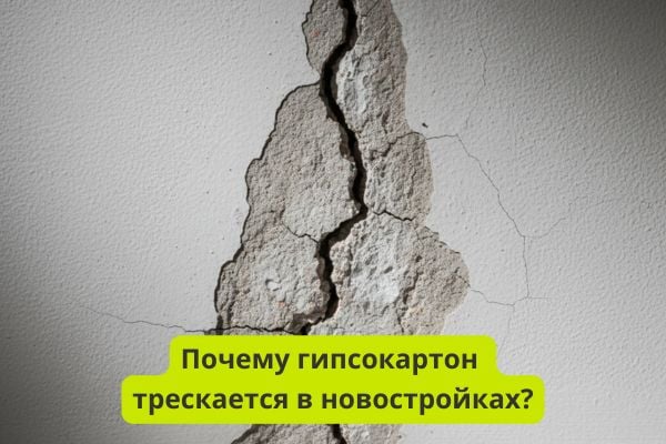 Почему гкл трескается в новостройках фото