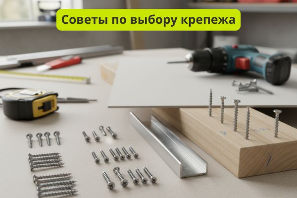 советы по выбору крепежа для ГКЛ фото