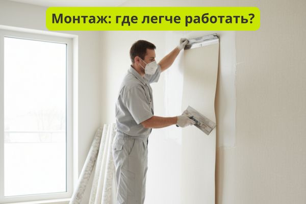 Монтаж стеклобоев и флизелиновых обоев фото