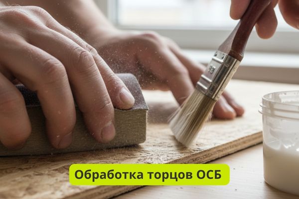 Обработка торцов ОСБ -плит фото