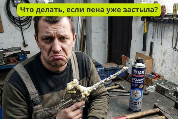 Что делать, если монтажная пена застыла фото
