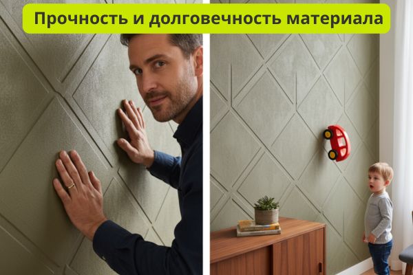 прочность и долговечность стеклообоев фото