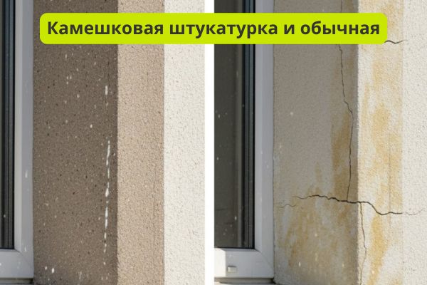 Камешковая штукатурка и обычная фото