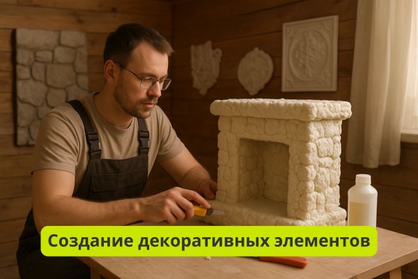 Создание декоративных элементов фото