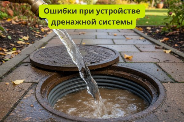 Ошибки при устройстве дренажной системы фото