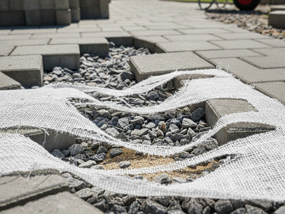 Отсутствие или недостаточный нахлест геотекстиля фото