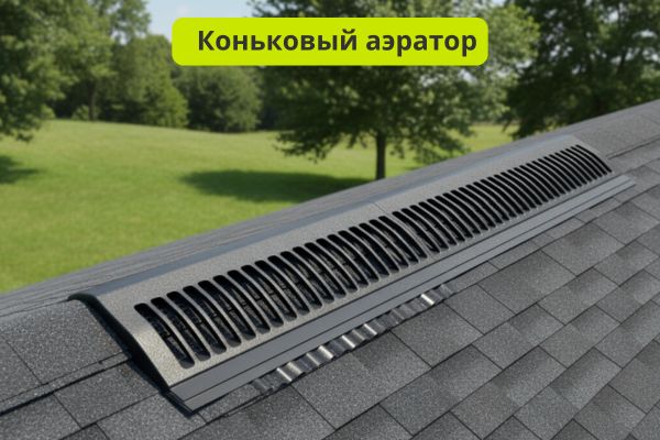 Коньковый аэратор фото