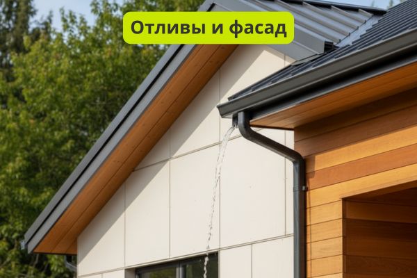Отливы и фасад фото