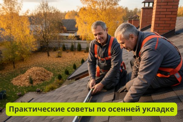 Практические рекомендации по укладке гибкой черепицы осенью фото