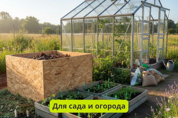 ОСБ плиты для сада и огорода фото