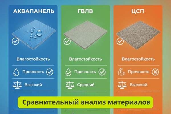 Сравнительный анализ материалов фото