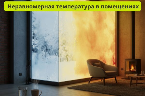 Неравномерная температура в помещении фото