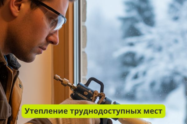 Утепление труднодоступных мест фото