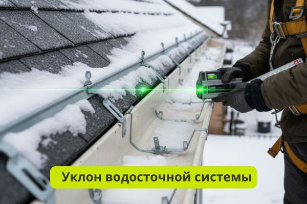 Уклон водосточной системы фото