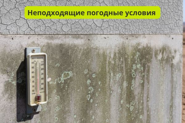 Неподходящие погодные условия фото