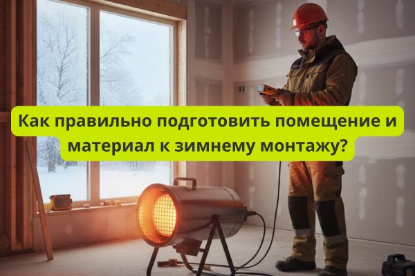 Подготовка помещения для монтажа ГКЛ зимой фото