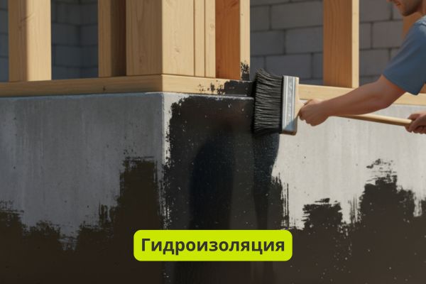 Гидроизоляция фундамента фото