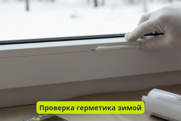 Проверка герметика зимой фото