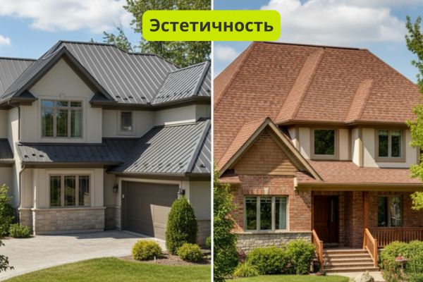Эстетичность кровельных материалов фото